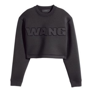 ALEXANDER WANG X HM • Cropped Neoprene Sweatshirt
